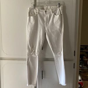 7 of all mankind white jeans 31